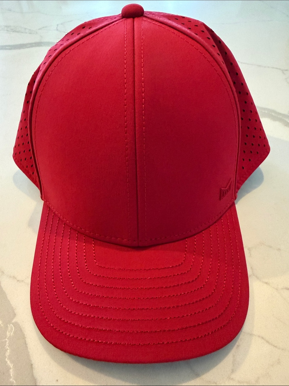 Melin A-Game Hydro Icon Red Performance Snapback Hat
